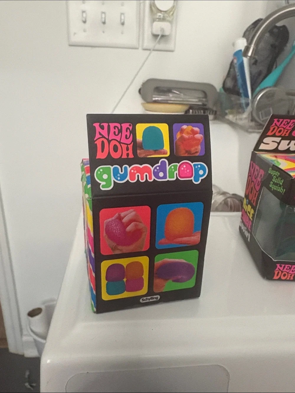 NeeDoh Gumdrop Super Solid Squish! Teal Toy